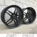 KR647R 20x8.5 ET28 20x11.0 ET28 5x112  BLACK / MATT LIP 