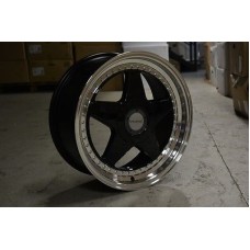 F-5  17x7.5 4x100/4x108 ET35 BLACK POLISHED