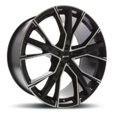 GMP GUNNER 20x9.0 5x112 66.6 BLACK POLISHED