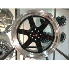 JAPANRACING JR12 17x8.0 4x100 4x114.3 ET33 73.1 BLACK POLISHED