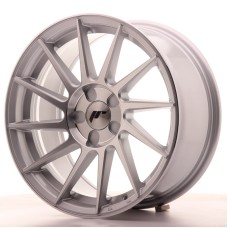 JAPANRACING JR22 17x8.0 ET35 5HOLES  SILVER POLISHED