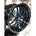 KR771 20x8.5 20x10.0 5x112 BLACK POLISHED CHROME LIP