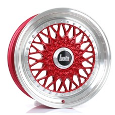 BOLA TX09 17x7.5 17x8.0 CANDY RED + POLISHED LIP